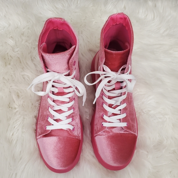 Hot Pink High Tops - Picture 3 of 8